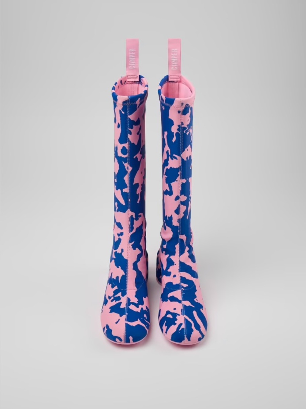 Camper Niki Boot in Pink/Cobalt textile - Picture 2 of 6